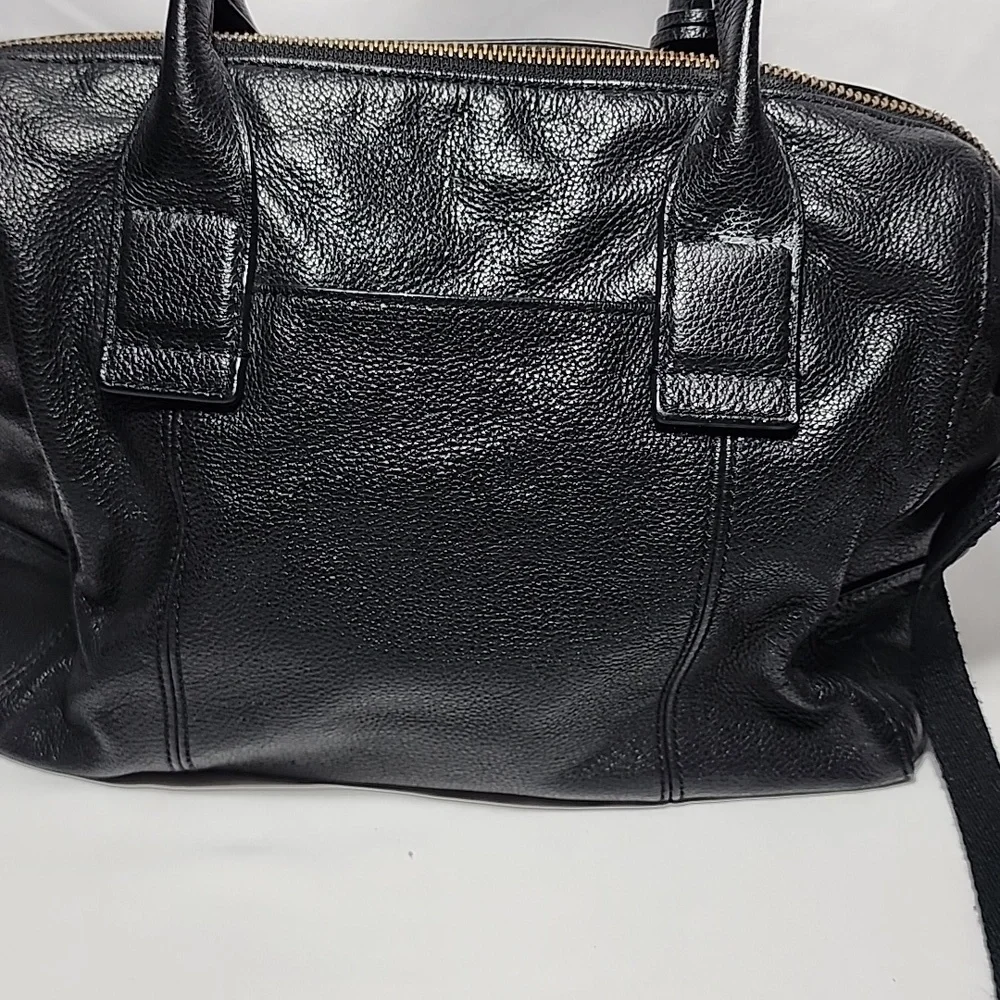 Fossil Jori‎ Black Leather Mini Satchel Handbag Purse Vintage Hobo Crossbody